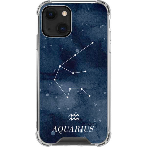 Aquarius Constellation iPhone 14 Clear Case